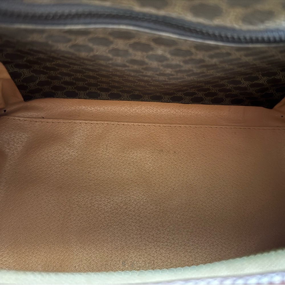 Celine Boston Bag with Structured Design and Leather Accents - Picture 12 of 16